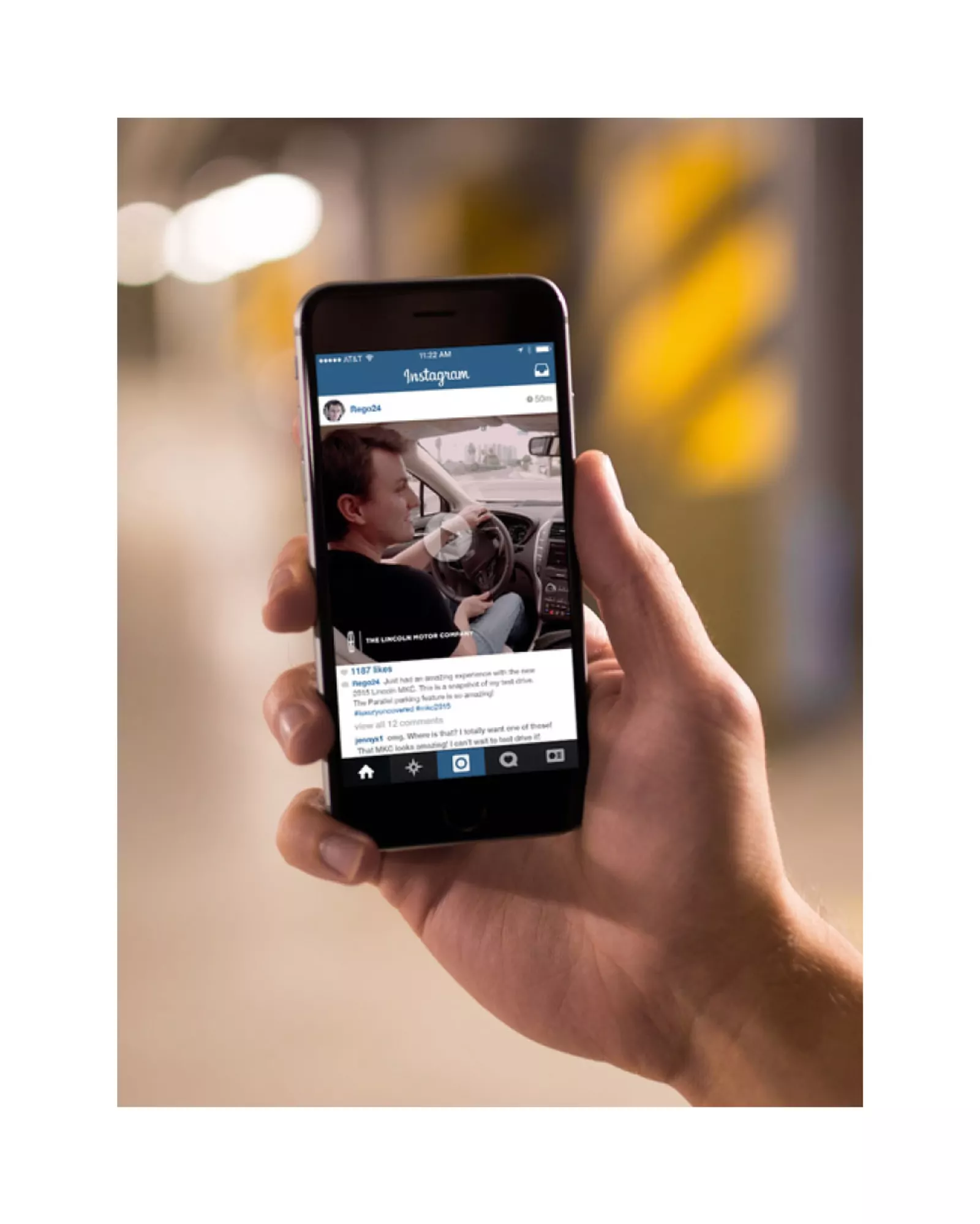 Lincoln Moments on iPhone: the drive video, ready to share