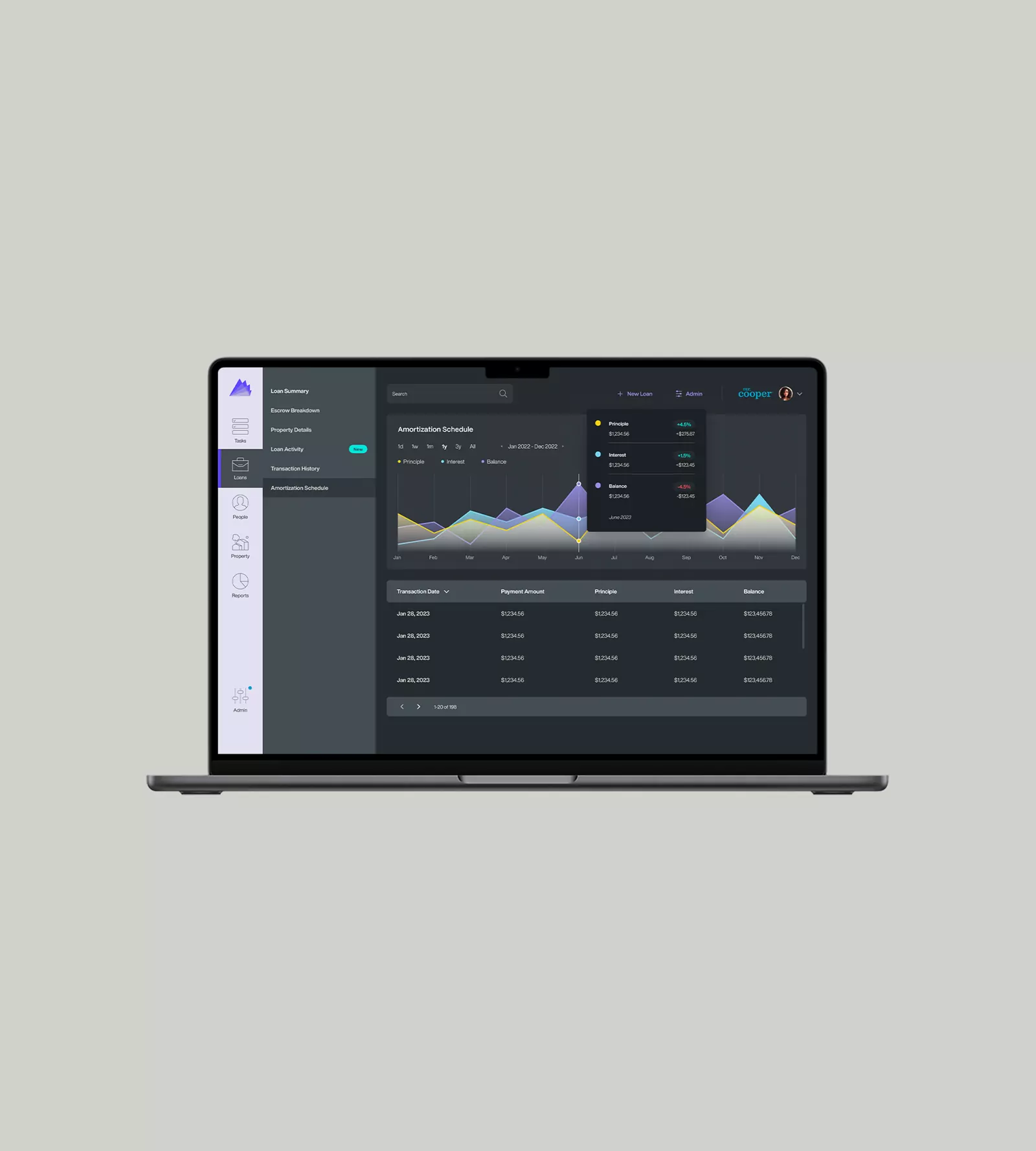 Product screens built from Starship components